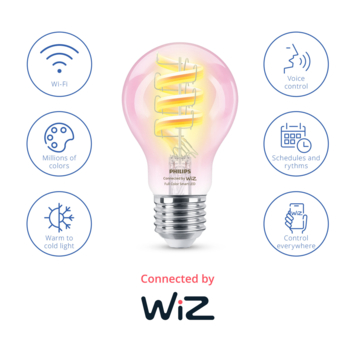 Philips smart LED peer E27 40W filament doorzichtig