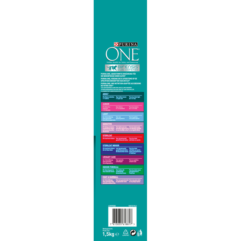 Purina ONE Senior 7+ rijk aan kip
