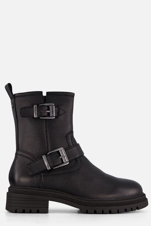 Tamaris Biker boots zwart Leer