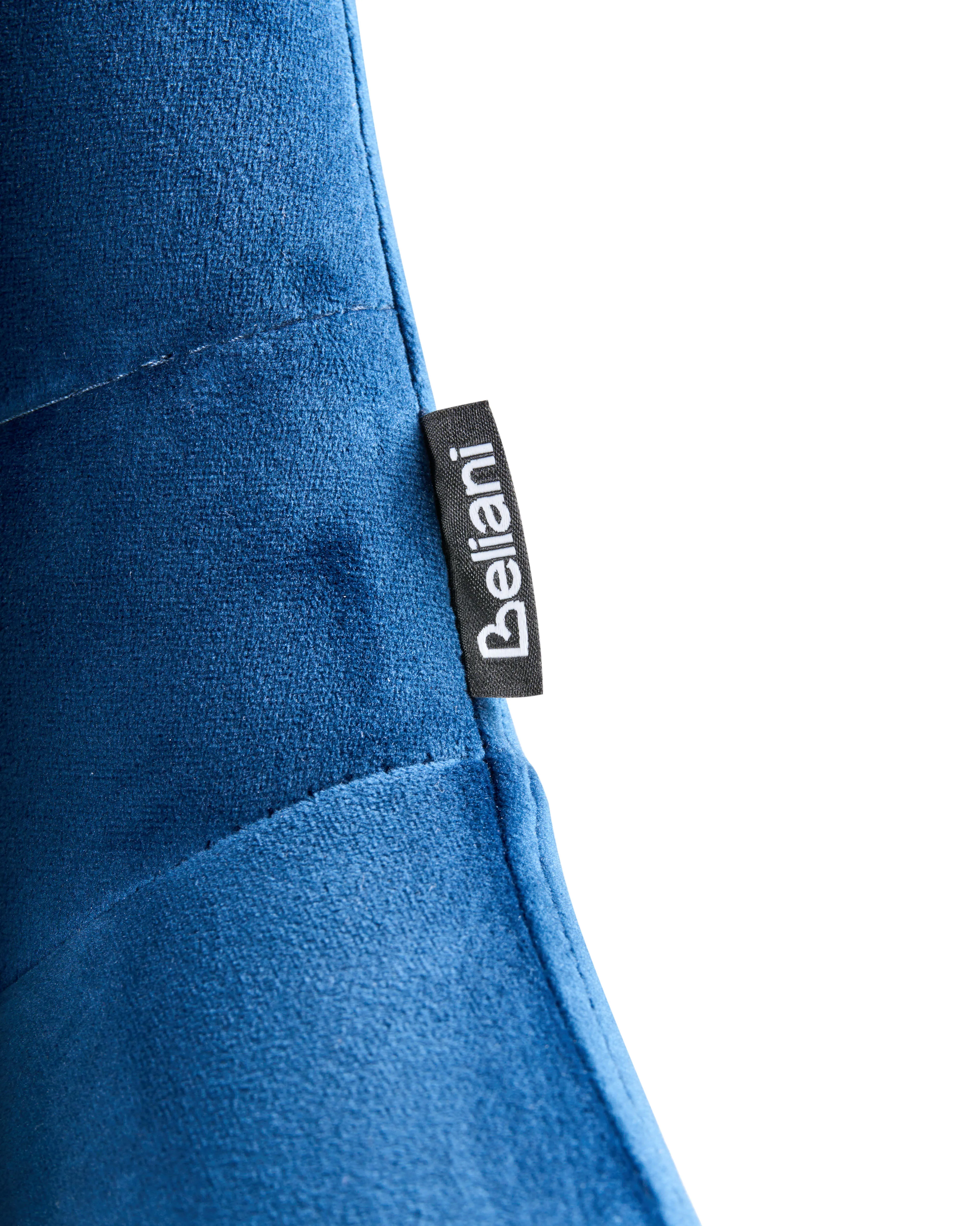 Bureaustoel LABELLE Fluweel Marineblauw