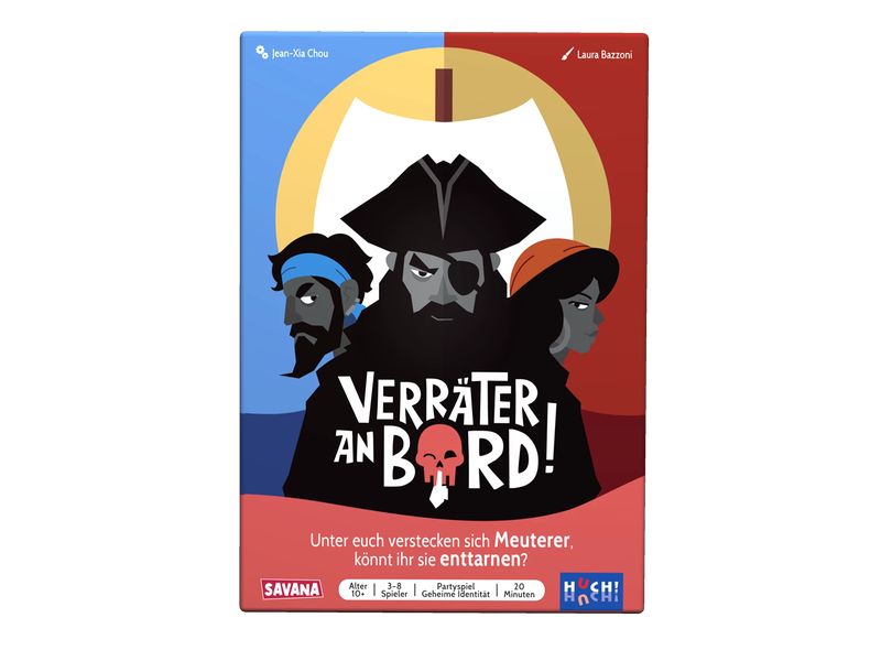 HUCH! Kartenspiel Verräter an Bord -DE- Kartenspiel für die ganze Familie