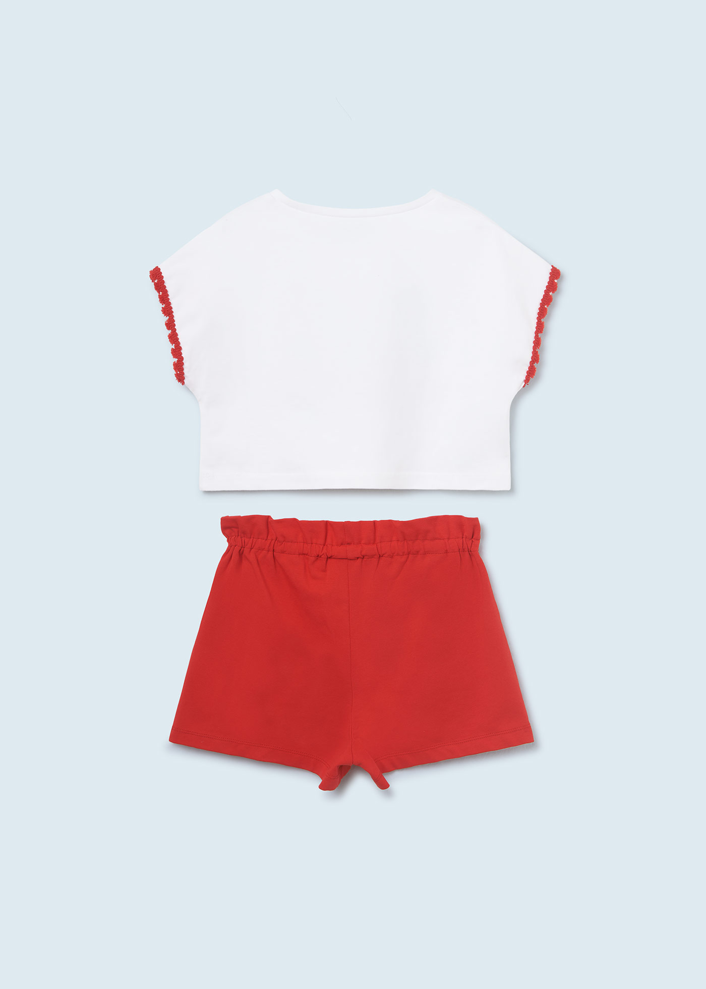 Conjunto de duas peças em algodão sustentável para meninas
