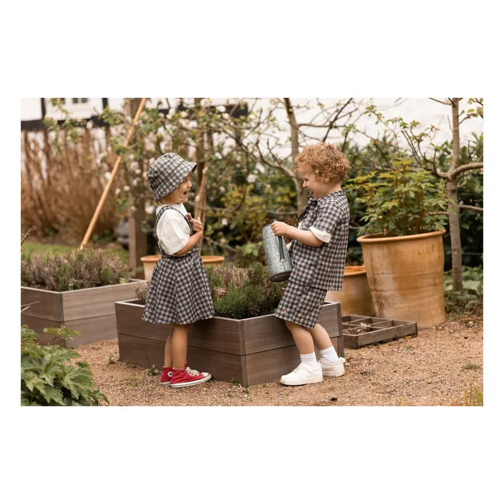 Fliink Short Polar Vichy | Gris anthracite