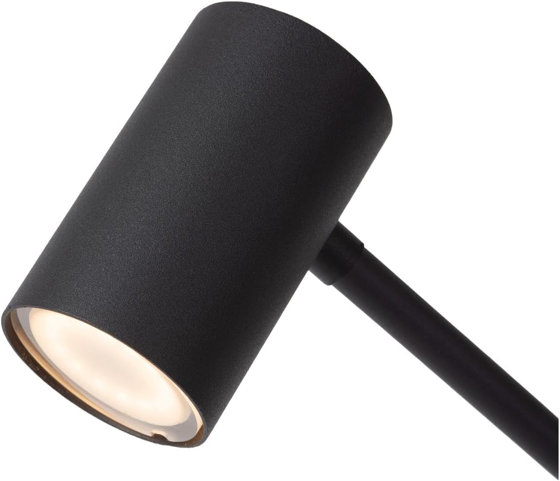 LUCIDE TIPIK - wiederaufladbare Stehlampe - Akku/Batterie - LED 3 StepDim - 1x3W 2700K - Schwarz