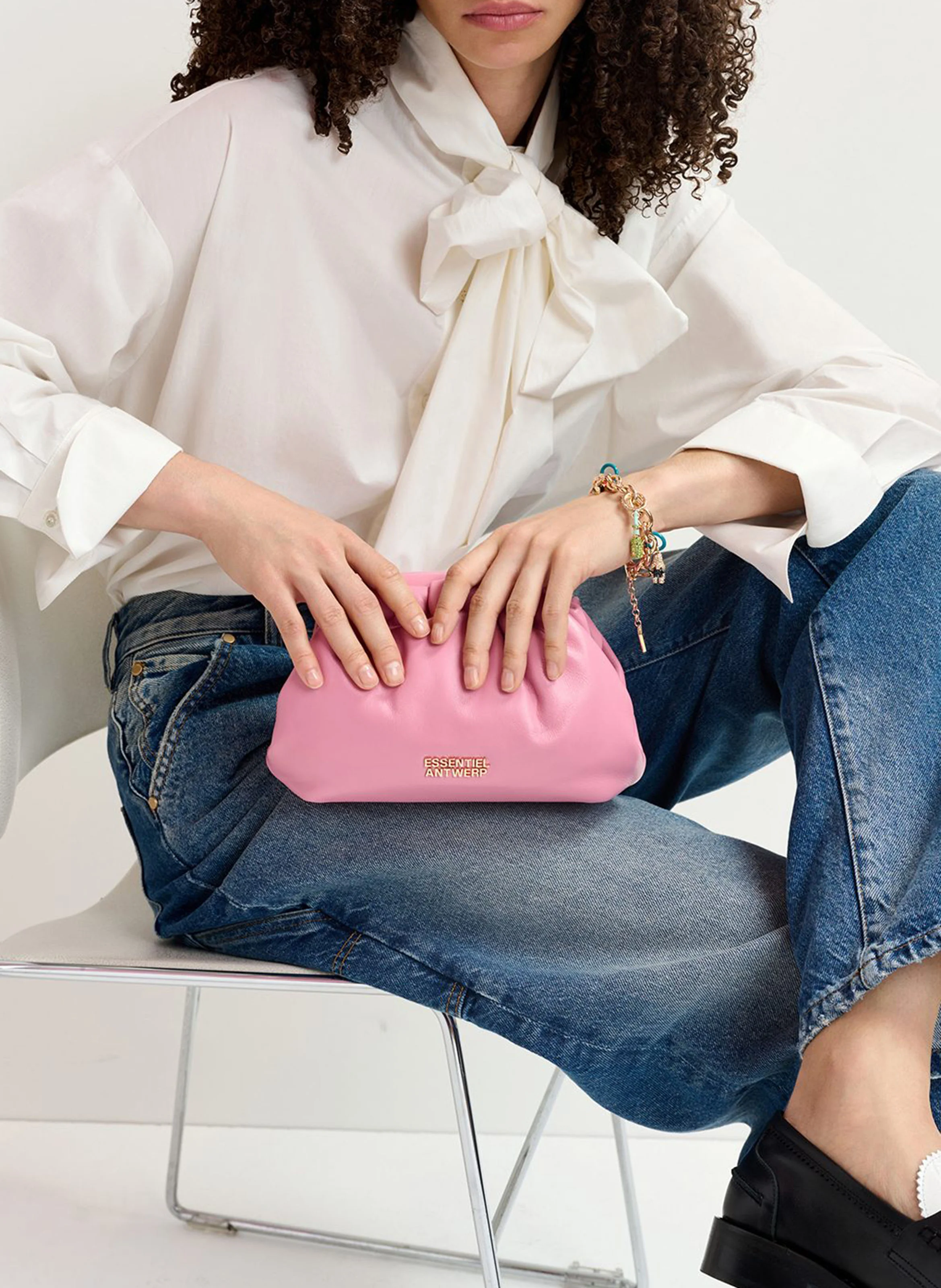 GINGERS - Pochette en cuir | Rose