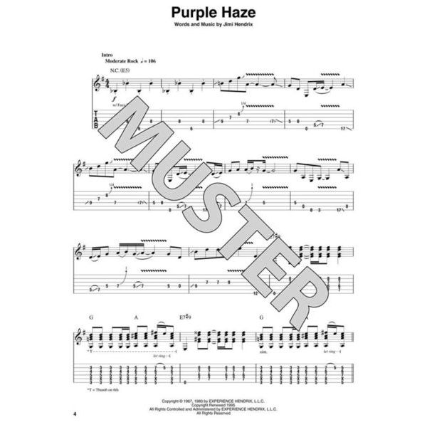 Hal Leonard Guitar Play-Along Jimi Hendrix