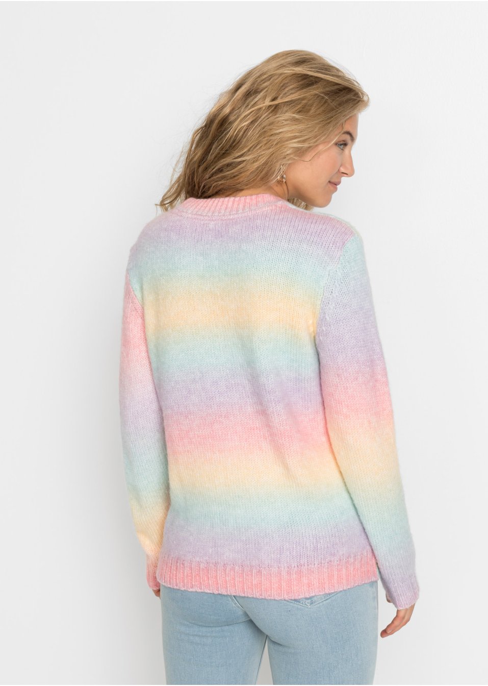 Pull à dégradé de couleurs