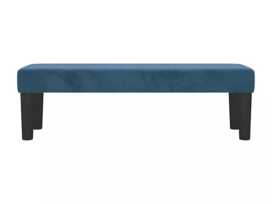 Banc Bleu foncé 100x30x30 cm Velours