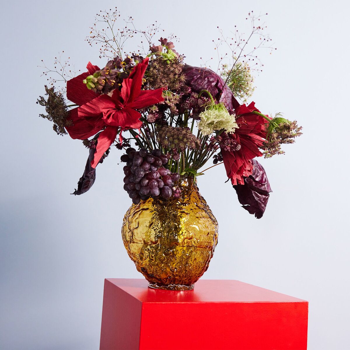 Corallo vase 26 cm, lys rav
