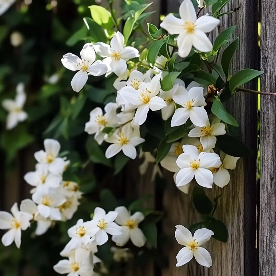 Jasmijn - Set van 6 - Jasminum 'Officinale' - Hoogte 25-40cm - ⌀9cm