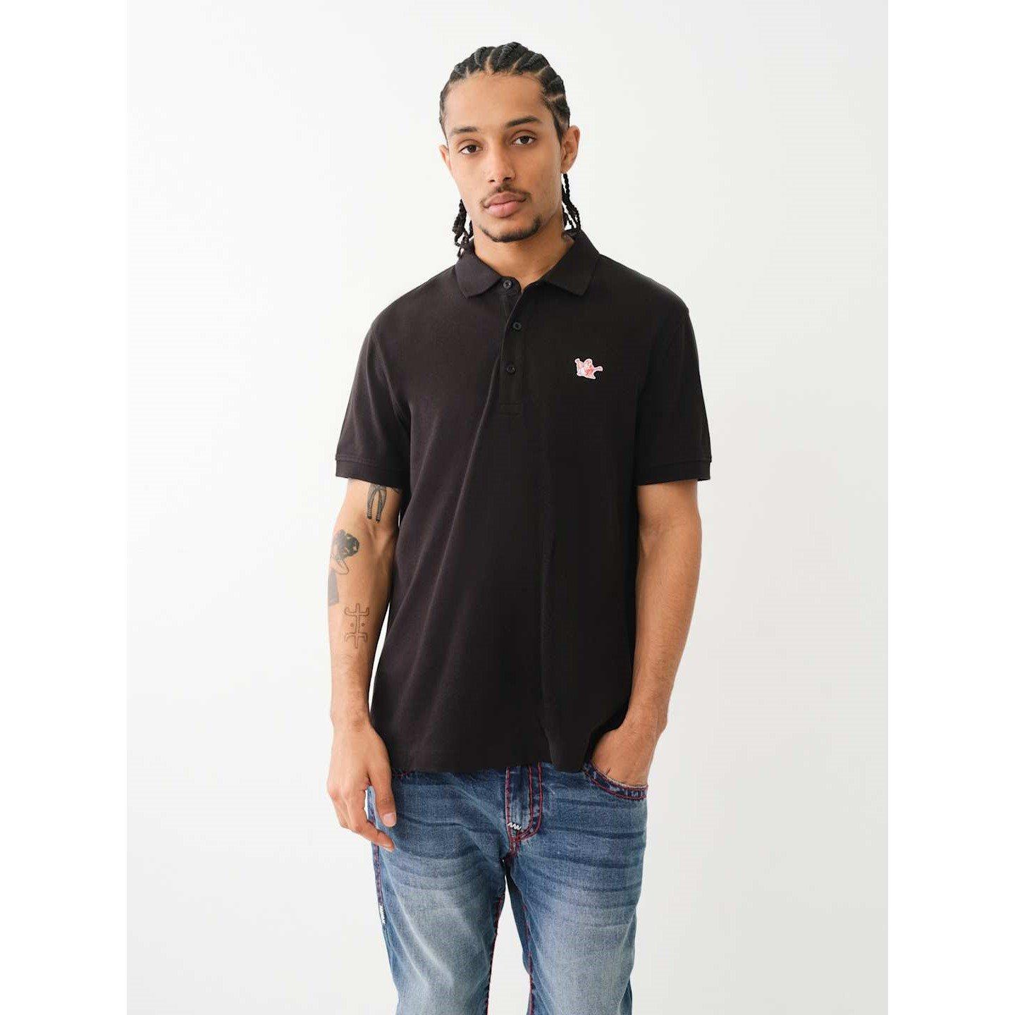 True Religion Buddha Patched Logo Polo Shirt