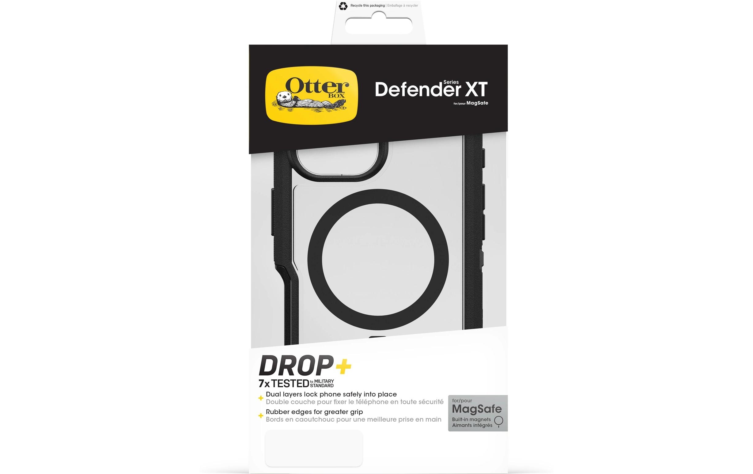 Back Cover Defender XT iPhone 16 SchwarzSchutzhülle für das Apple iPhone 16 mit MagSafe Lademöglichkeit
