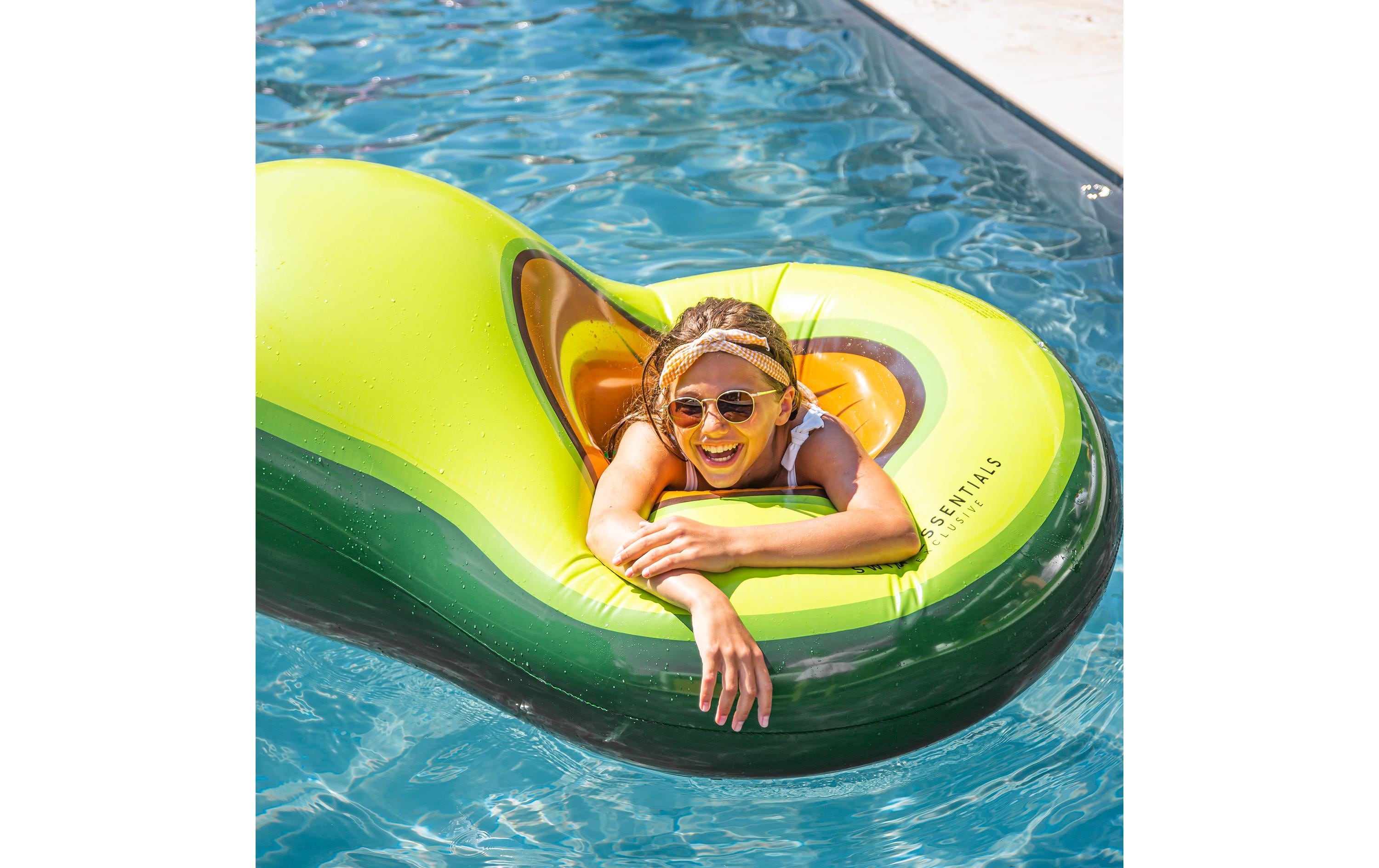 Luftmatratze AvocadoAufblasbare Luftmatratze mit Strandball