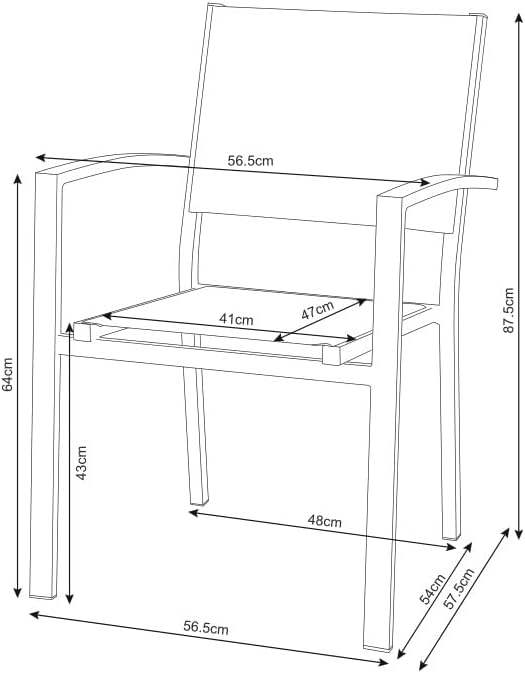 Mommahome® Set mit ausziehbarem Tisch und 4 Stühlen, Gartenmöbel-Set für den Außenbereich, 5-teilig, Aluminiumgestell, Tisch und Stühle für Terrasse, wasserdicht, wetterfest (weiß)