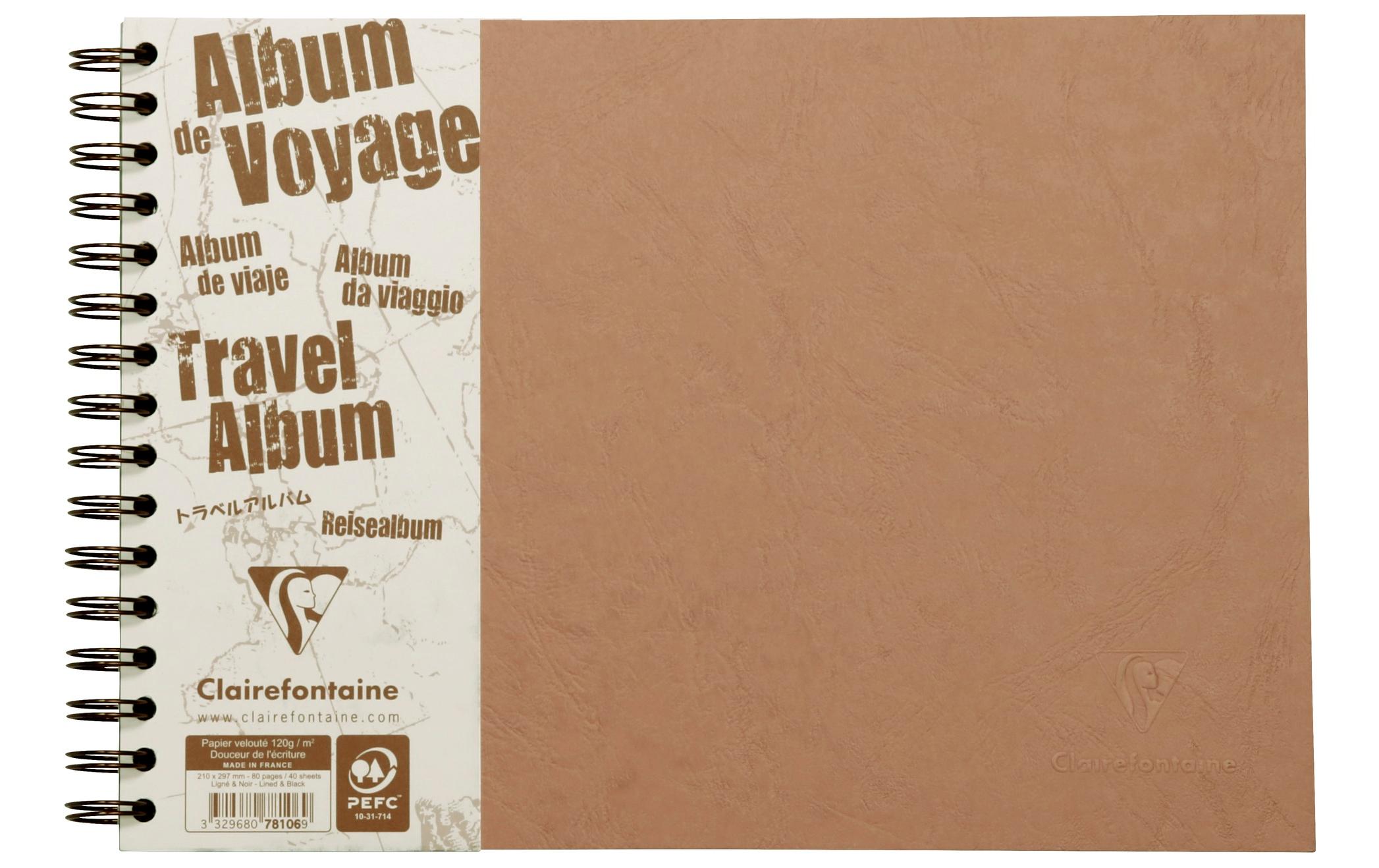 Fotoalbum AgeBag A4 quer, 40 Blatt, TabakReisealbum
