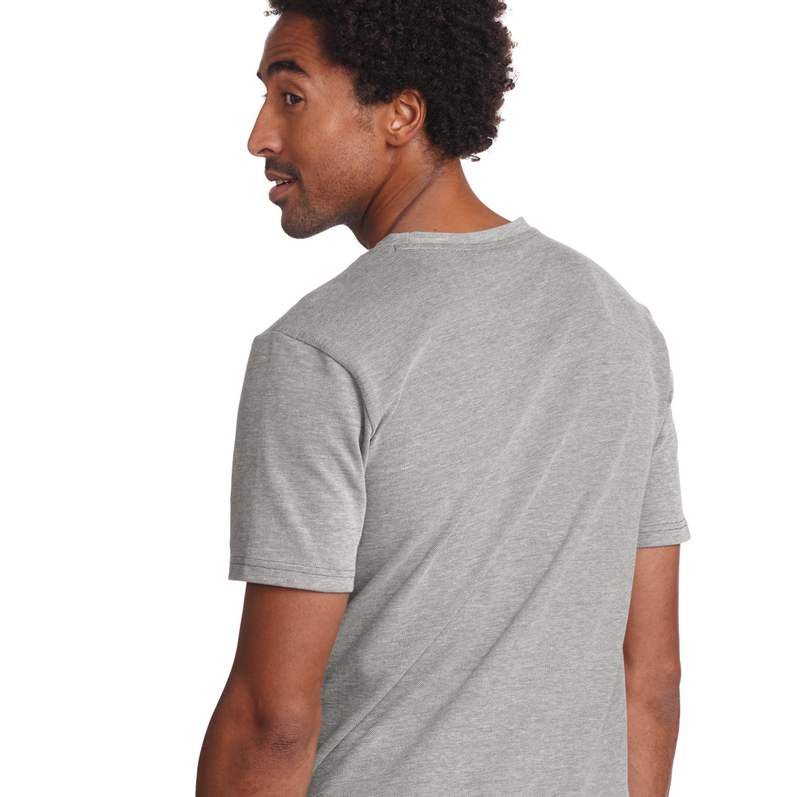 VanVaan Herren T-Shirt in Piqué-Qualität graugrün
