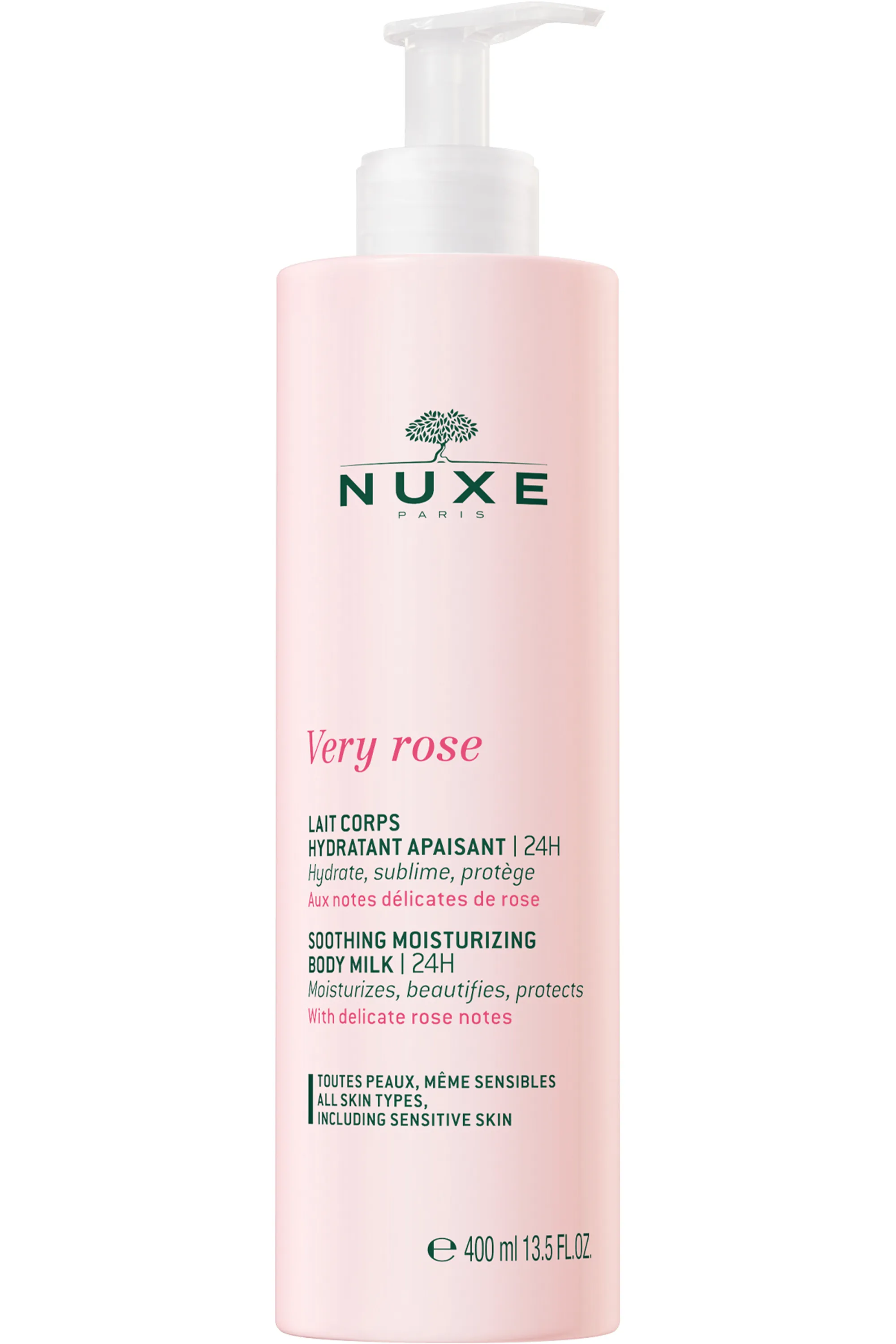 Nuxe Lait corps hydratant apaisant Very Rose-400 ml