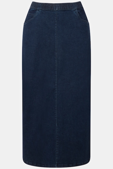 Jeans-Rock, ausgestellt, Elastikbund