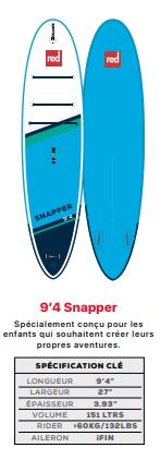 Red Paddle Co SNAPPER Kids MSL FUSION 9'4