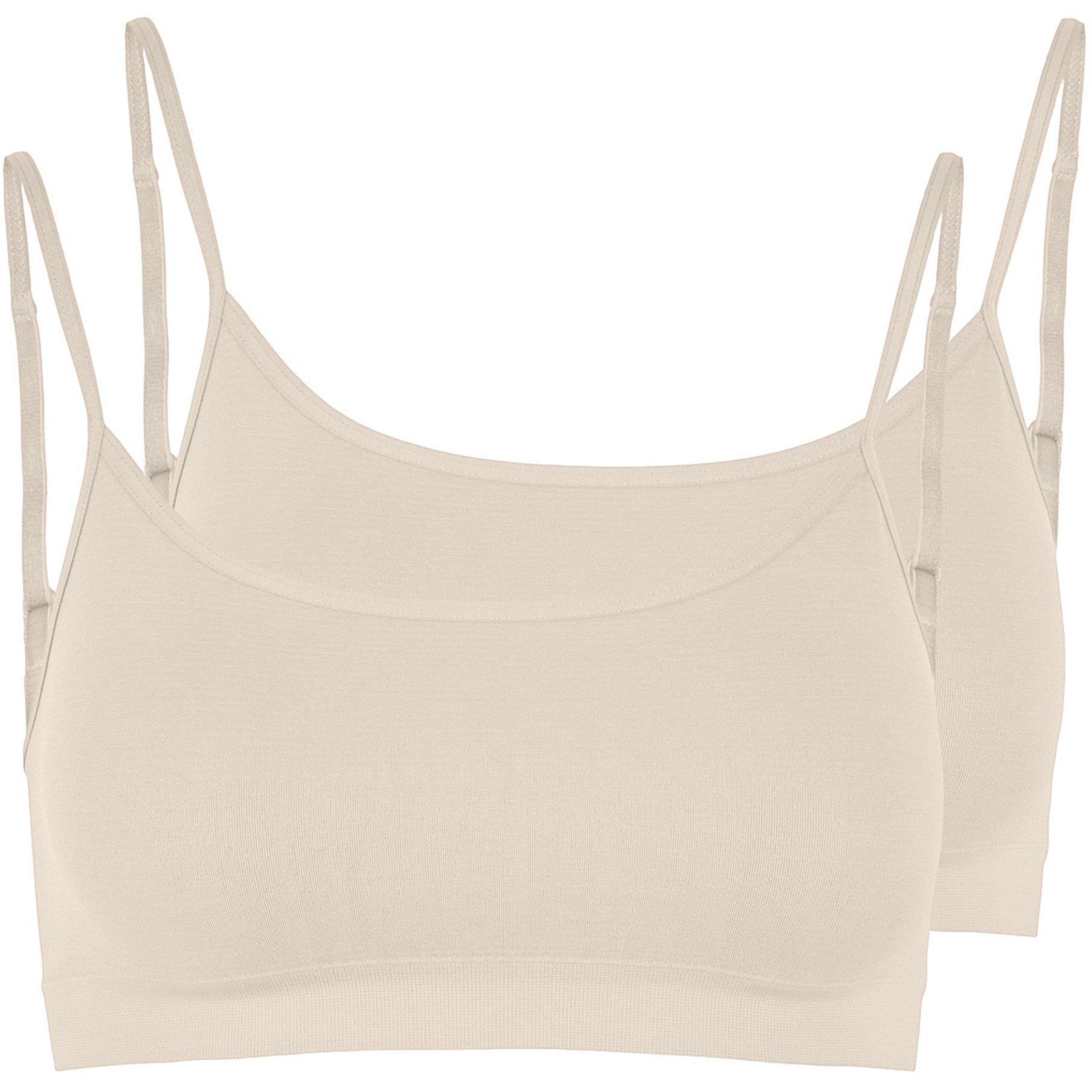 Pieces Rib Seamless 2 Pack Bra Top