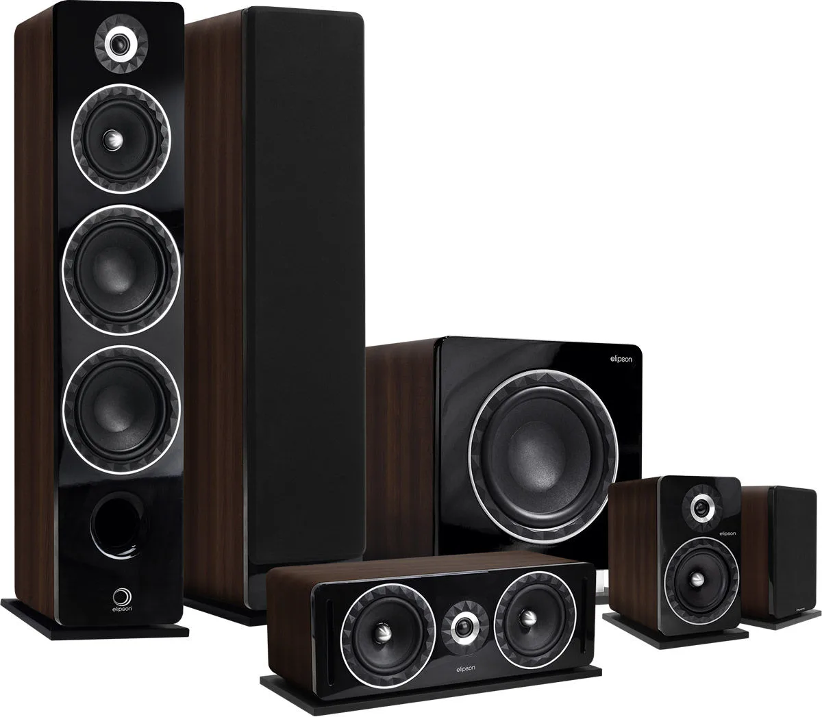 Elipson Prestige Facet 24F8 System 5.1 Noyer Packs enceintes grand spectacle