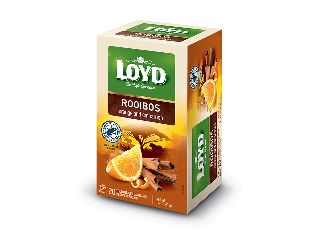 INFUSÃO LOYD ROOIBOS LARANJA E CANELA 20 UN