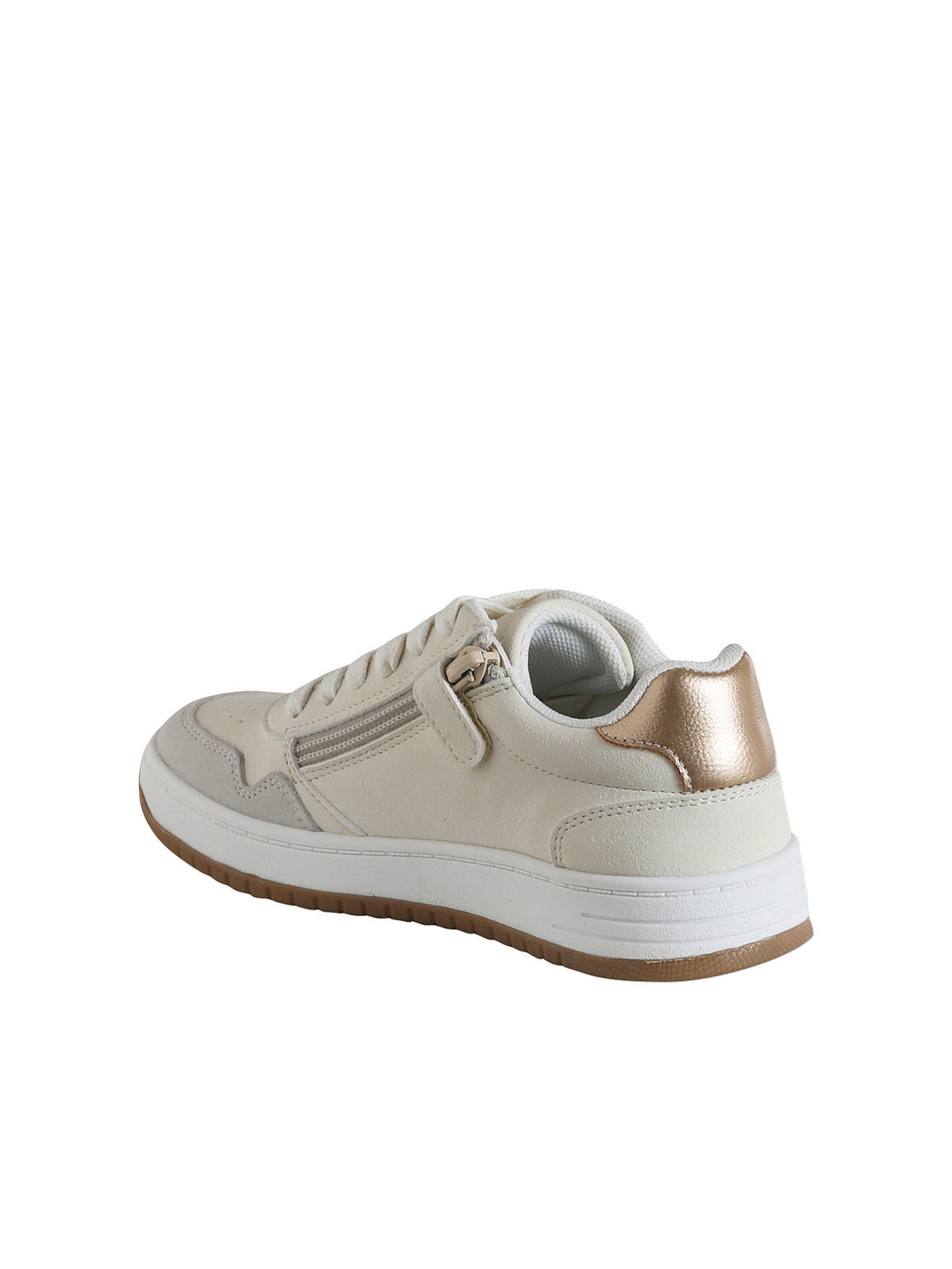 Vertbaudet Mädchen Sneakers mit Reißverschluss wollweiß