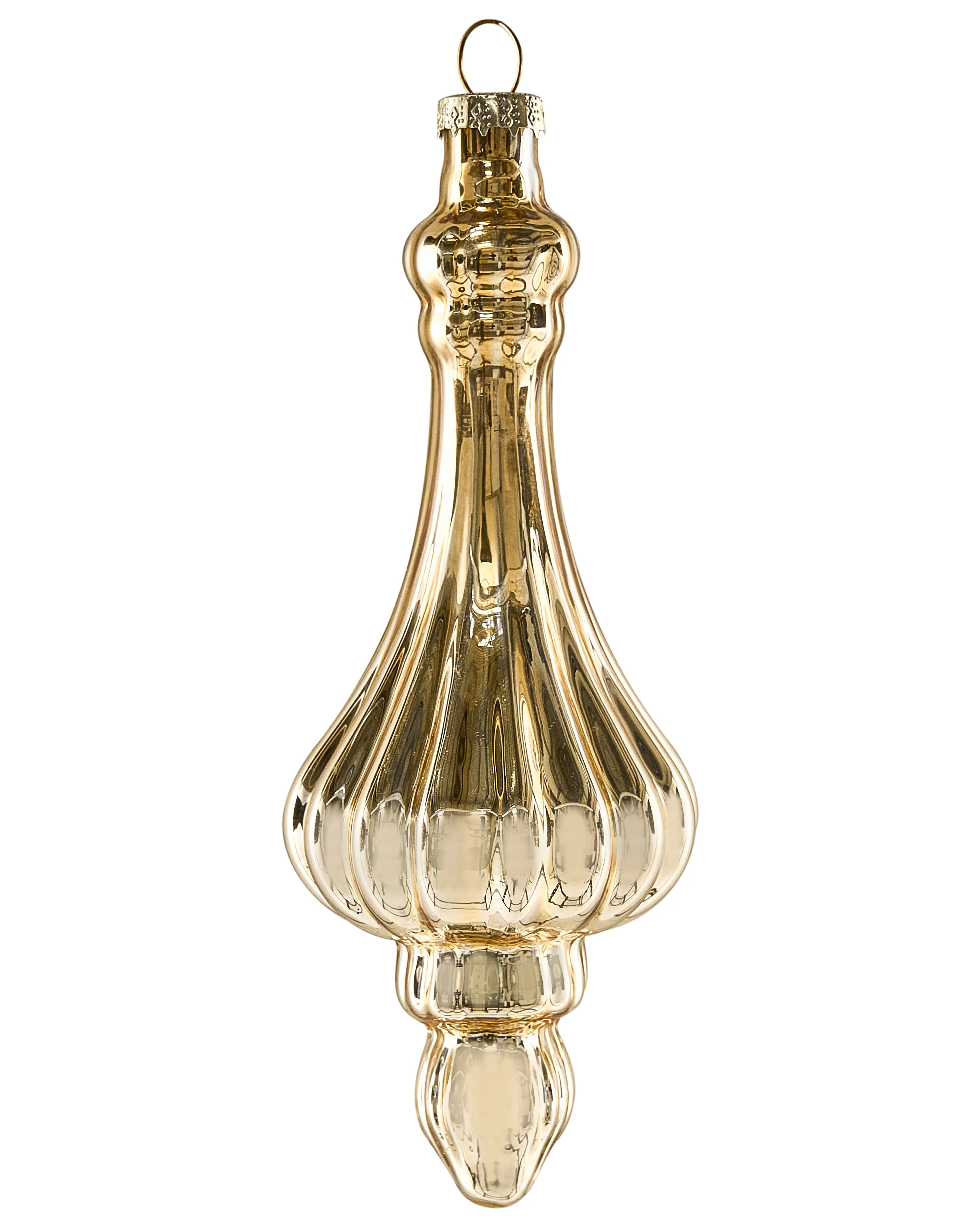 Set van 35 kerstballen ICEDROP Glas Blauw/goud
