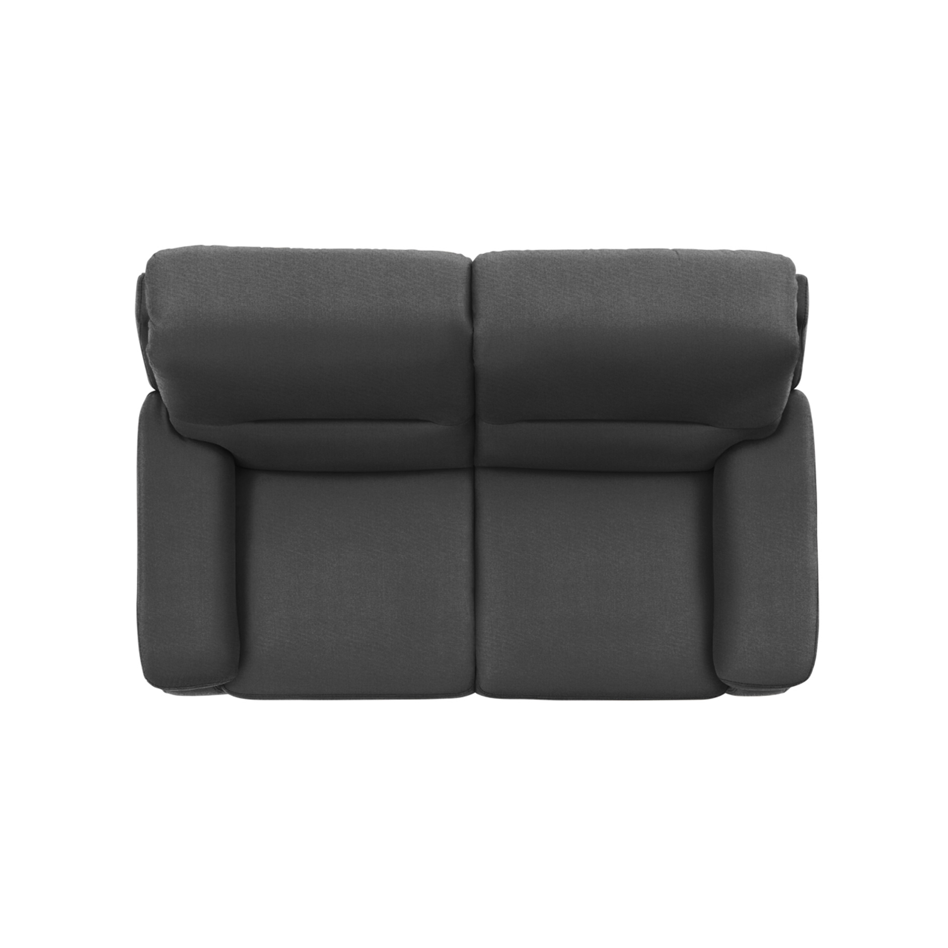 polsterpower 2-Sitzer-Sofa - Miro grau - Basismodell