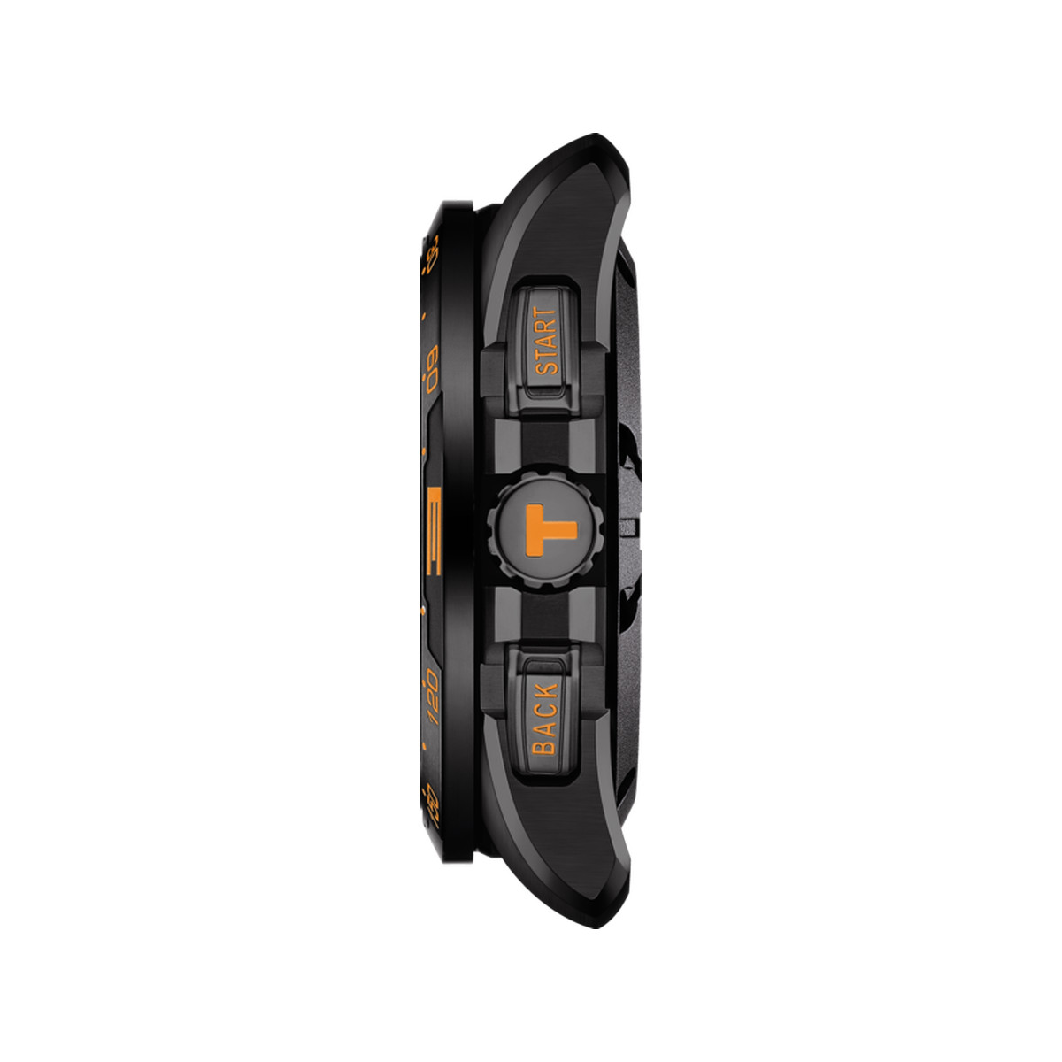 Montre Tissot homme titane noir bracelet caoutchouc noir