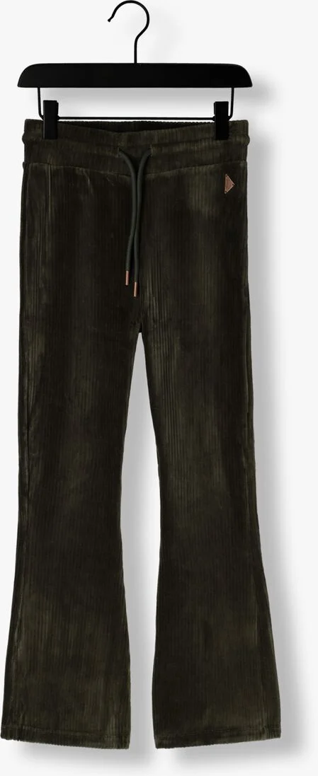NOBELL olijf nobell flared broek sada girls velvet rib flared pants olive green