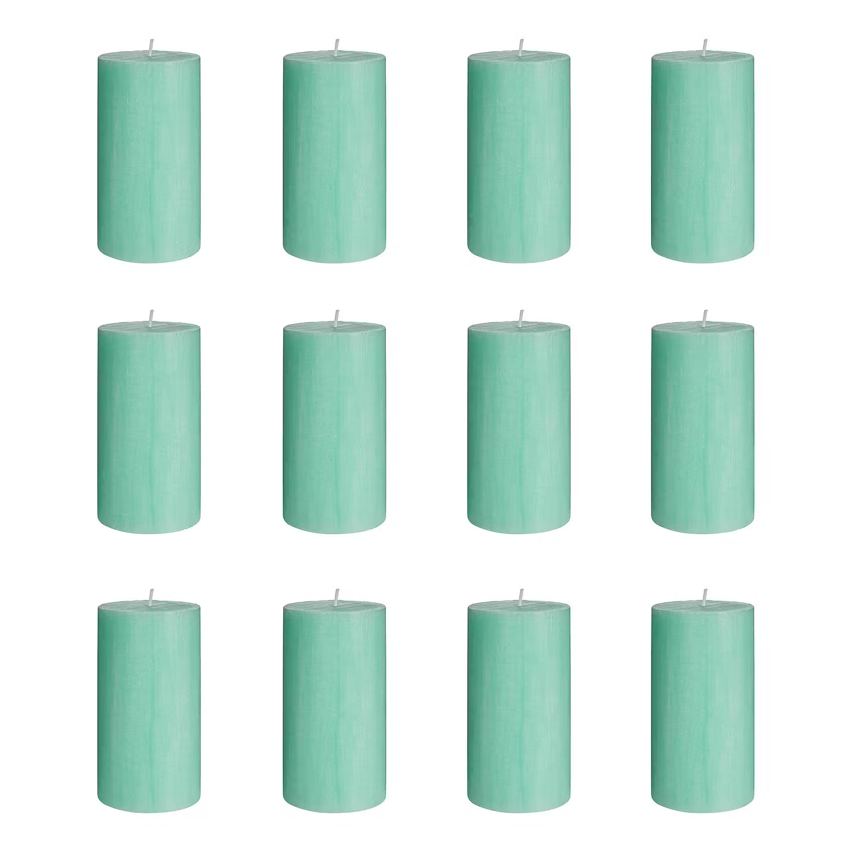 RUSTIC Stumpenkerze 12er-Set