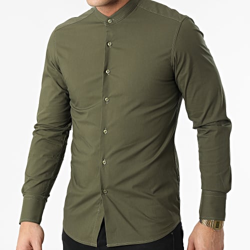 Chemise Manches Longues Vert Kaki