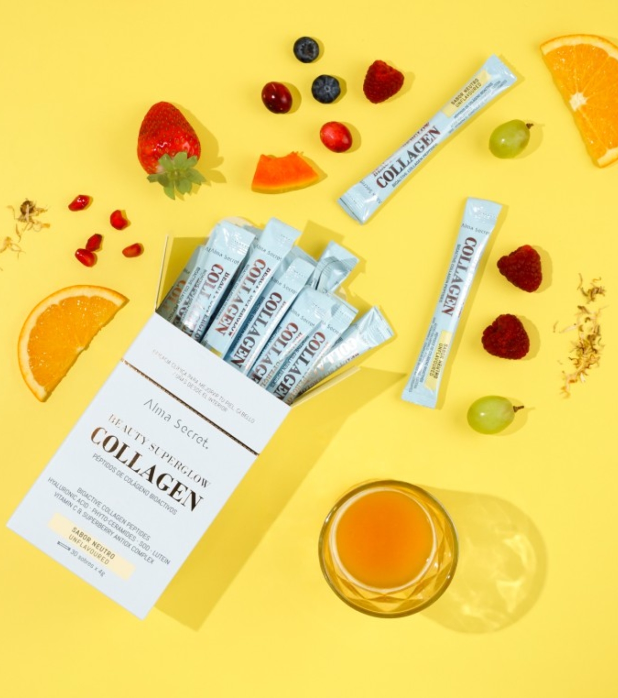 Alma Secret - *Beauty Super Glow Collagen* - Suplemento alimentar - Sabor neutro