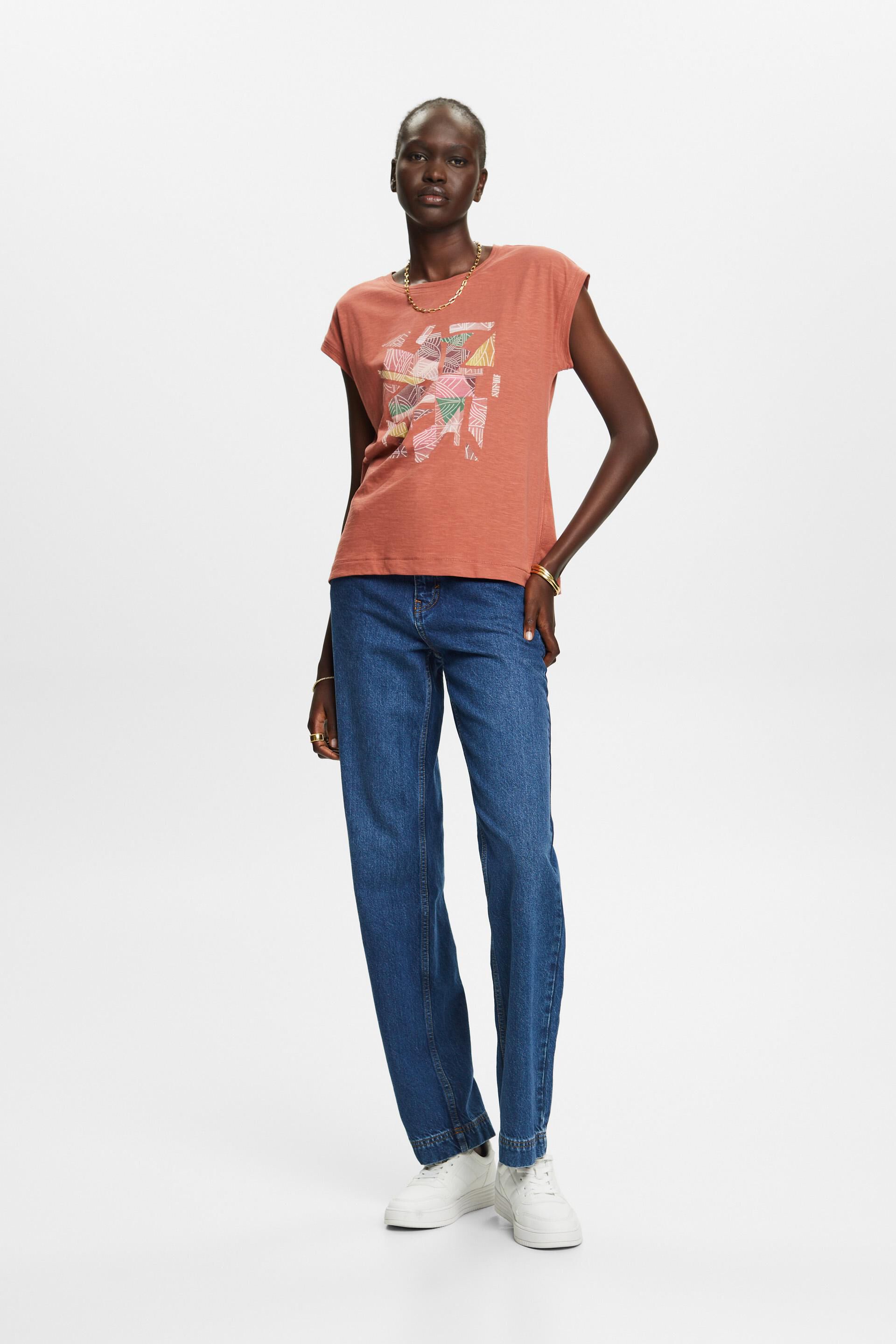 T-shirt à imprimé, 100% coton