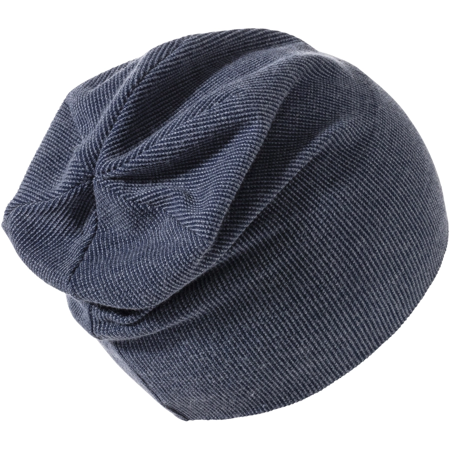 Sterntaler Slouch-Beanie Rippen marine