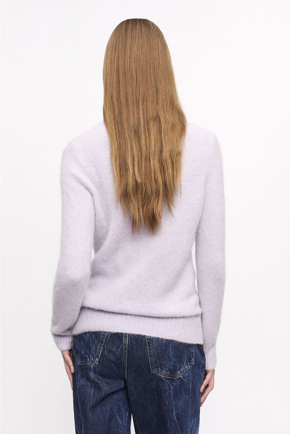 Ganni Brushed Alpaca O-neck Lavender blue