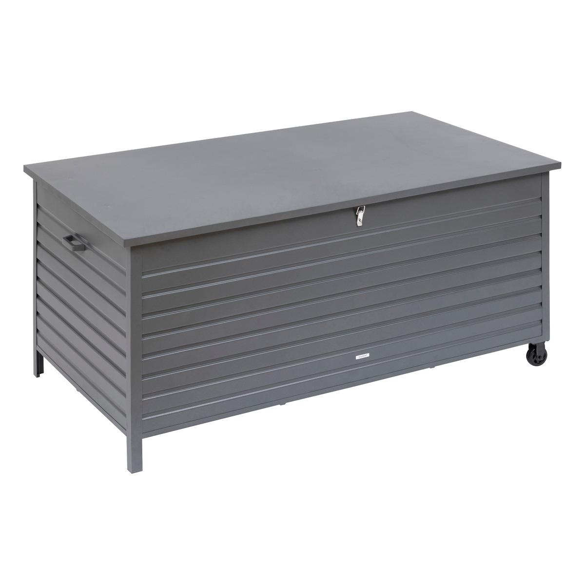 COFFRE MENANGO ALUMINIUM GRAPHITE D.195X96X108CM