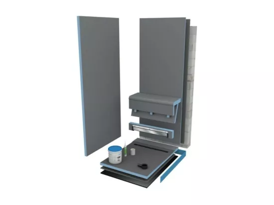 Wedi - Ecoulement vertical pour receveur Fundo Riolito Neo