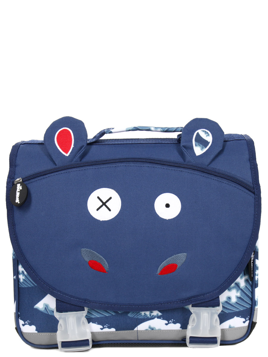 Cartable Les DÀglingos Hippipos L'Hippopotame 35 cm