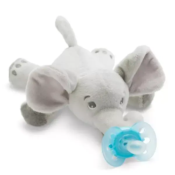 Chupeta e Naninha Advent para Bebês de 0 a 6 Meses com Estampa de Elefante