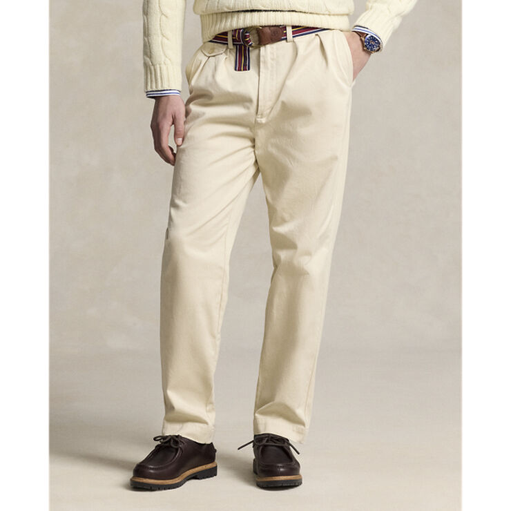 Polo Ralph Lauren 30/2 TWILL-WHITMAN PLEATED CHNO Winter cream