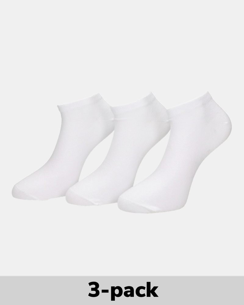 Nelson 3-Pack Enkelsokken Sokken  - wit