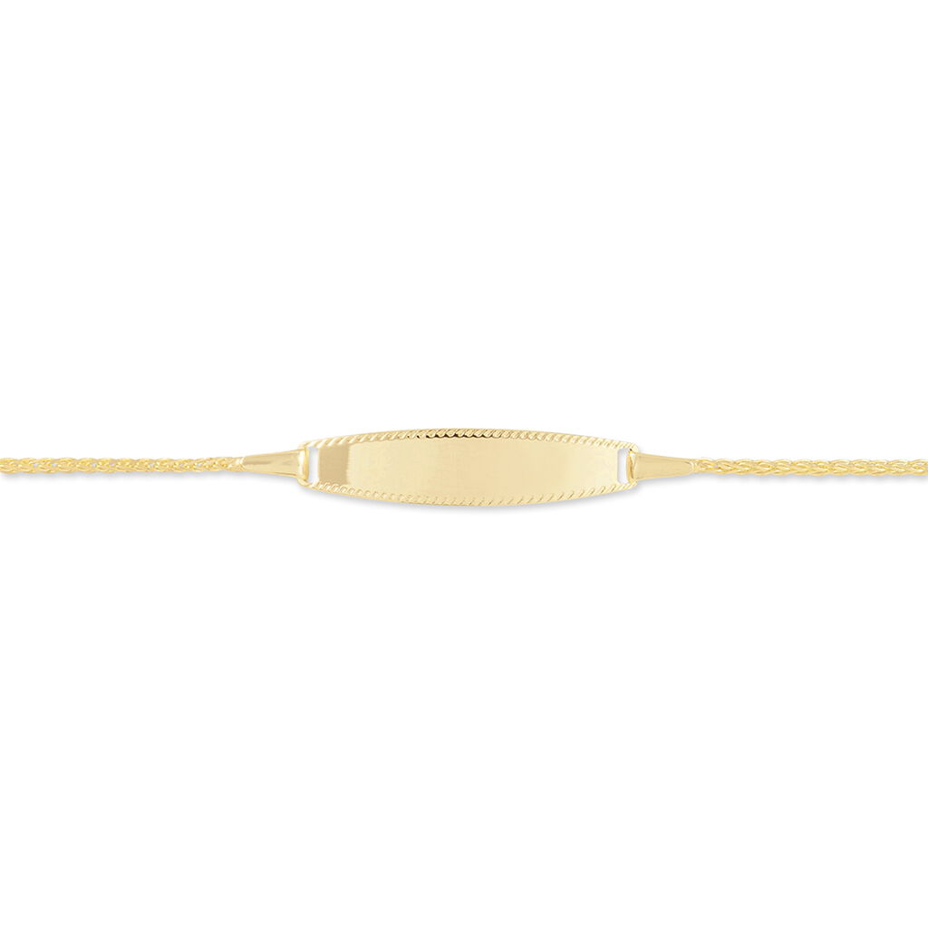 Bracelet Identité Euriel Maille Palmier Or Jaune