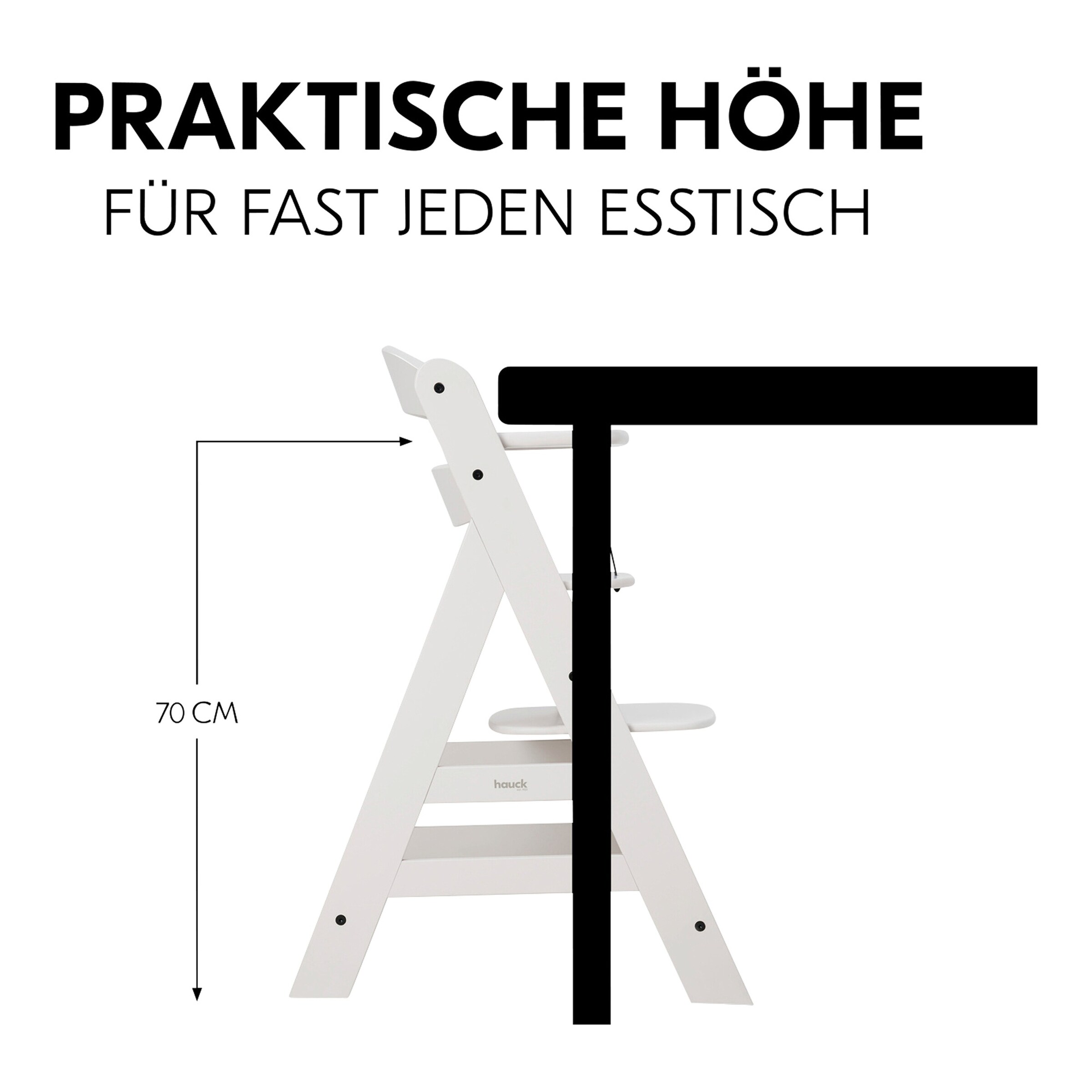 Hauck Hochstuhl Alpha + creme