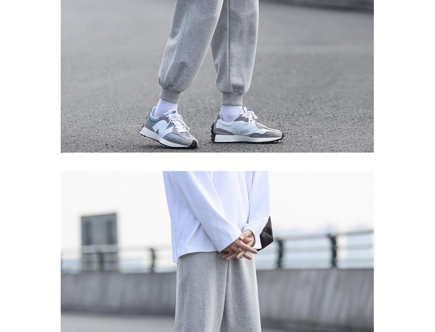 Sinlarity - Halfhoge effen cropped harem-joggingbroek