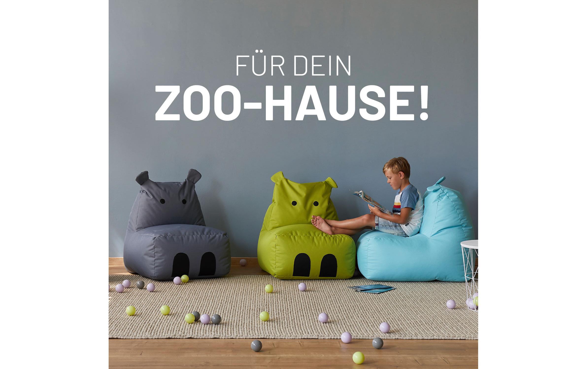 Sitzsack Hippo 200 L, GrauKinder-Sitzsack