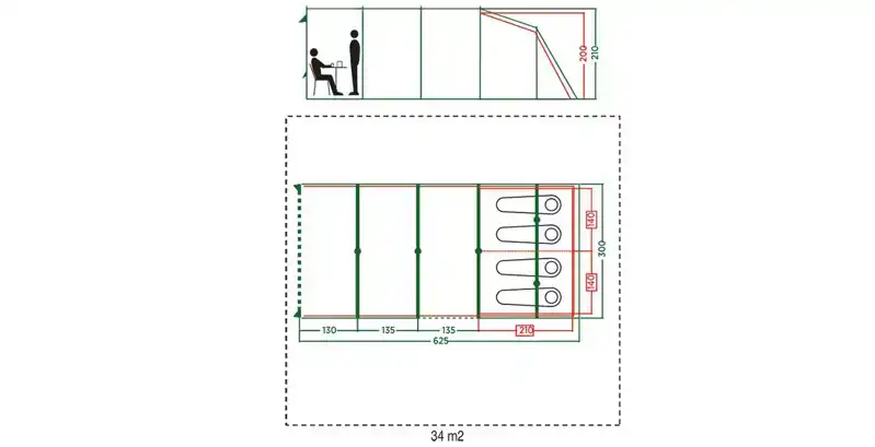 Vail 4L Koepeltent