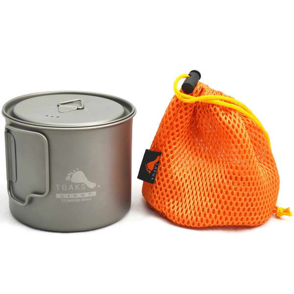Popote randonnée TOAKS LIGHT TITANIUM 550ML