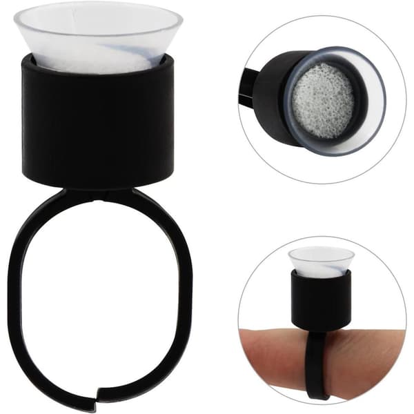 Blekkkopp - microblading - fingerring - 20 stk